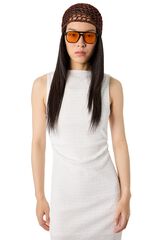Koton Vestido midi ajustado bege