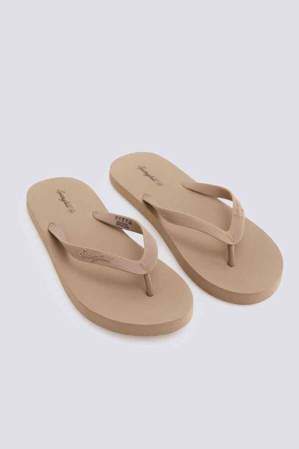Springfield Sandalia dedo beige