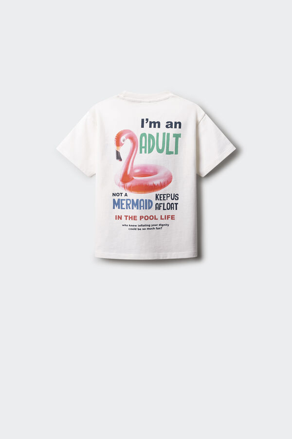 Springfield Kids Camiseta infantil de flamenco bege