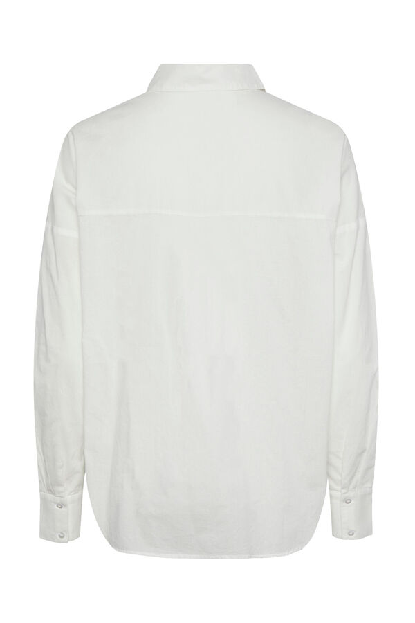 Springfield Camisa básica de algodão branco