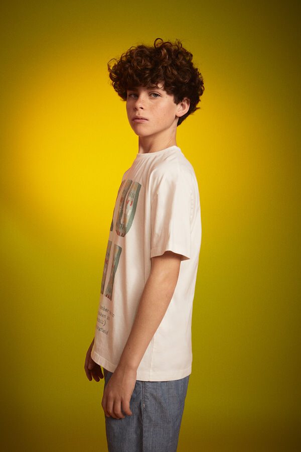 Springfield Kids Camiseta Proyecto Babies Uganda marfil