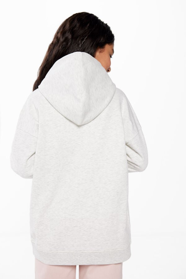 Springfield Kids Sweatshirt capuz flores menina cinzento