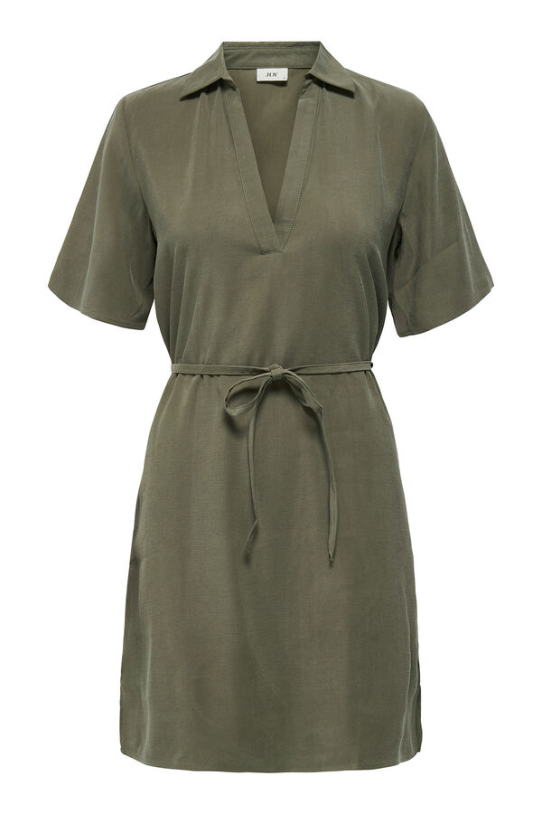 JDY Vestido de manga 2/4 verde