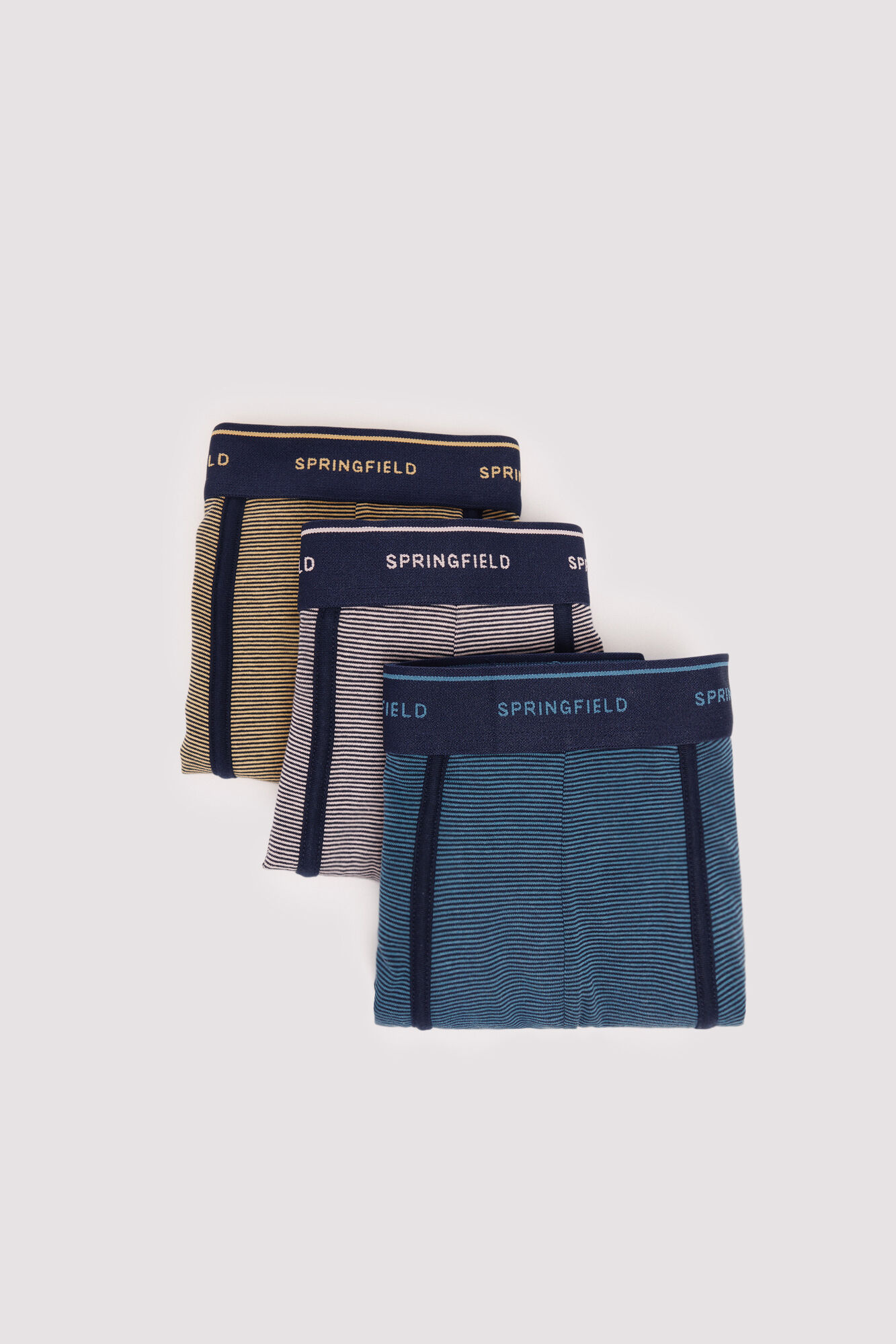 Springfield Pacote com 3 boxers micro listrados