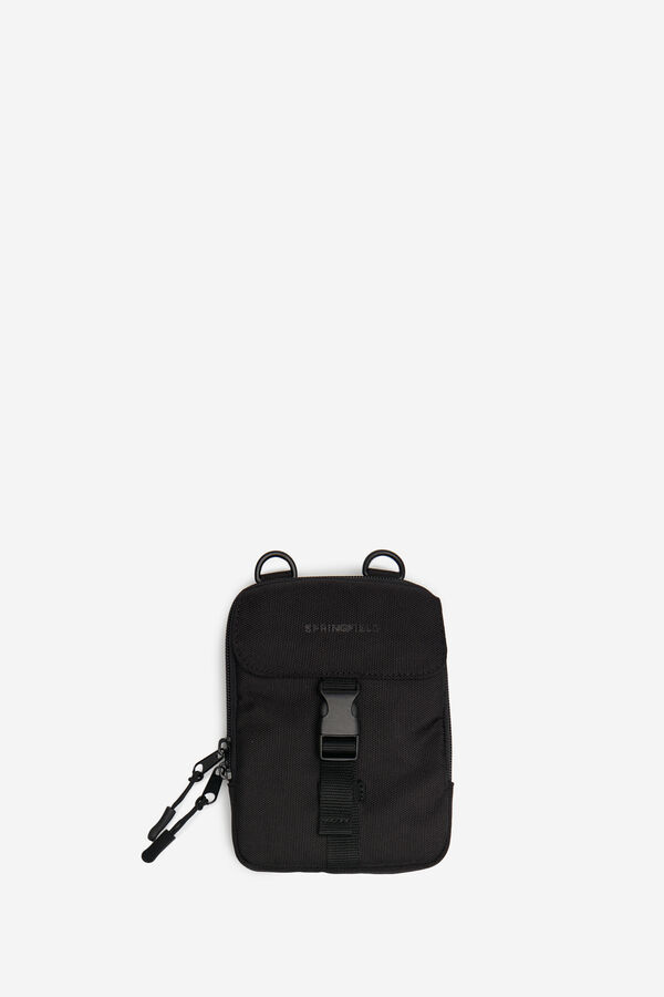 Springfield Bolso peque&ntilde;o canvas negro negro