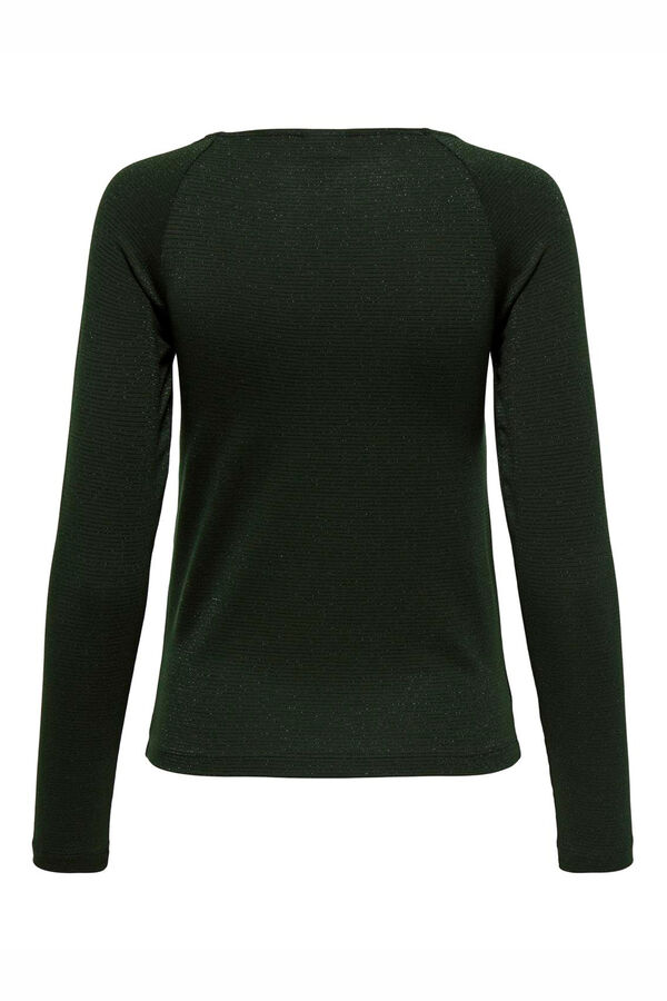 JDY T-shirt de manga comprida  verde