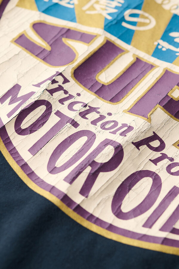 Superdry  Camisola de manga curta  azul