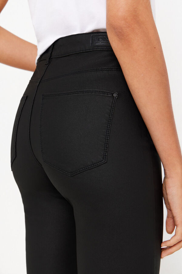 Springfield Calças skinny enceradas preto