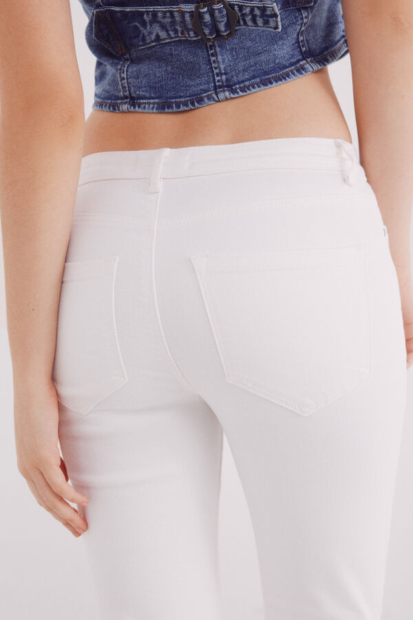 Springfield Jeans kick flare color blanco