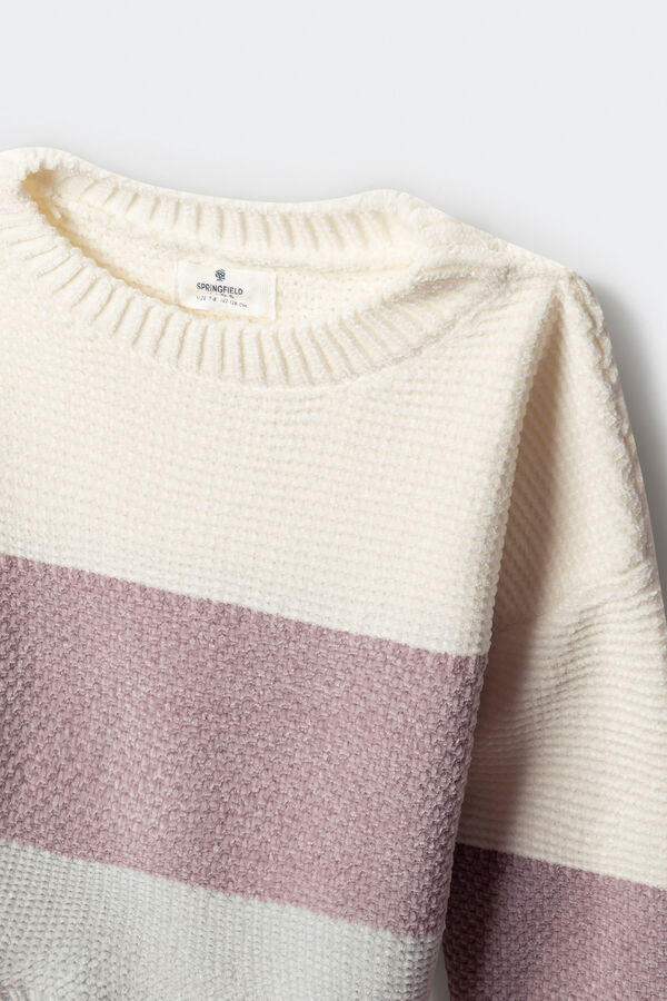 Springfield Kids Jersey Rayas ni&ntilde;a rosa