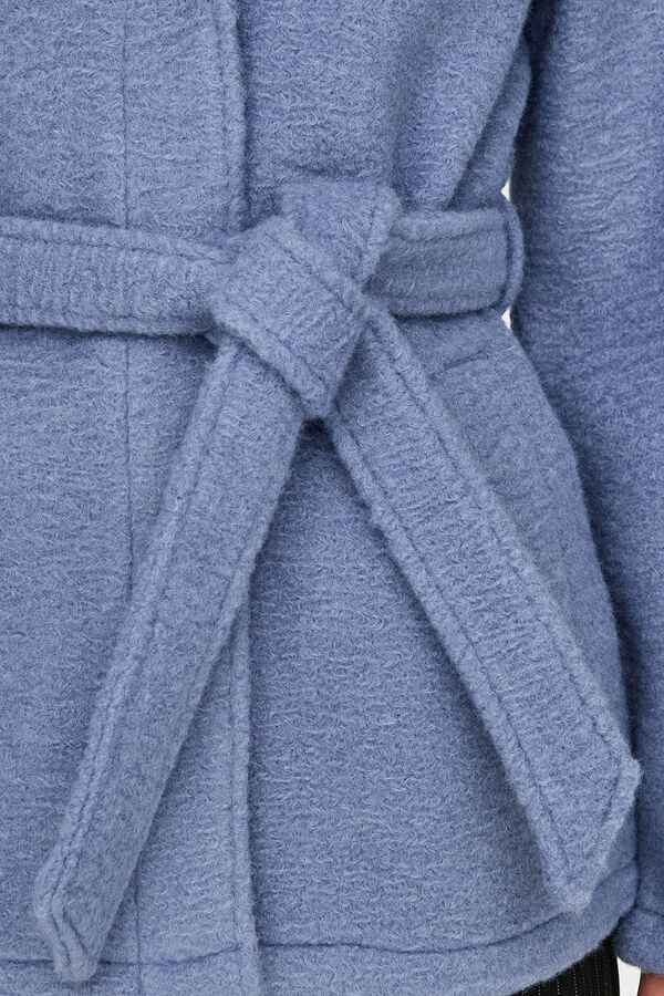 Only Trench de pa&ntilde;o azul