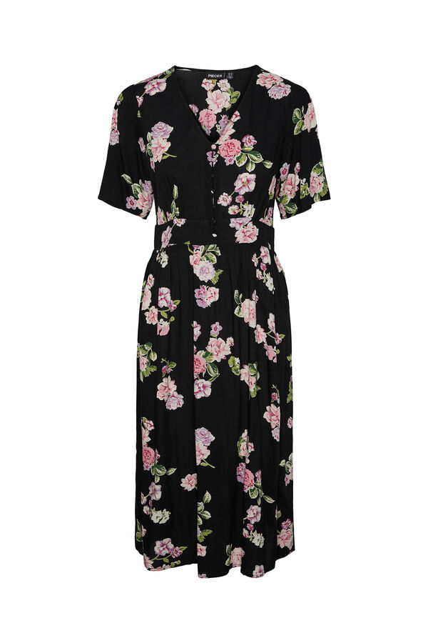 Pieces Vestido largo de mujer. negro