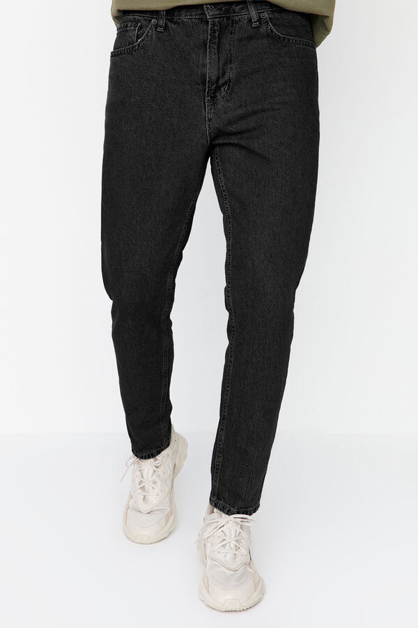 Trendyol Jeans regular de hombre negro