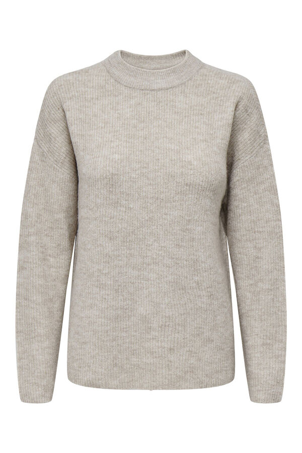 Only Jersey de punto liso gris