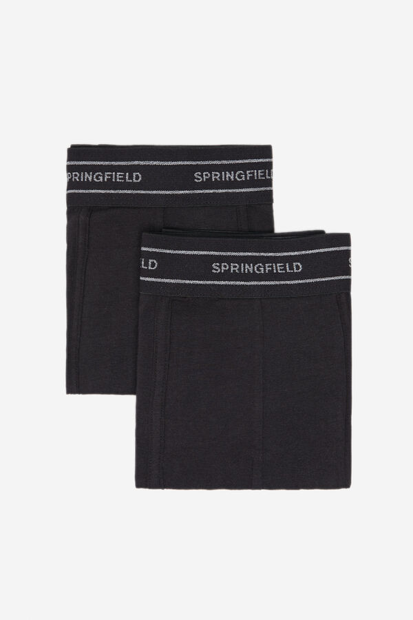 Springfield Pack 2 boxers básicos negro