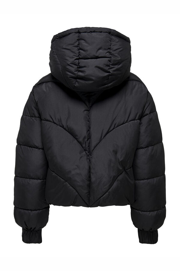 JDY Plum&iacute;fero corto acolchado negro