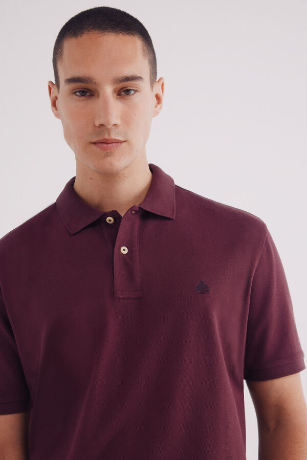 Springfield Polo piqu&eacute; b&aacute;sico regular fit estampado