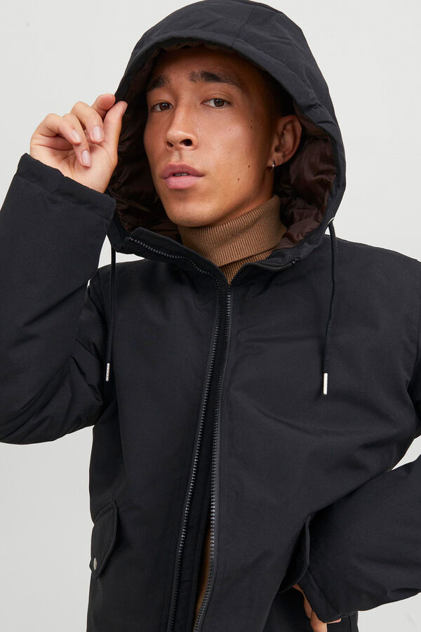 Jack & Jones Chaqueta acolchada cuello alto negro