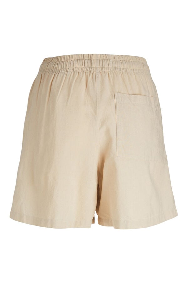 Jack & Jones Short de lino beige