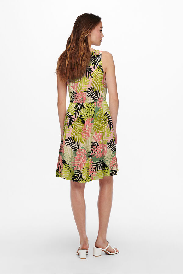 Only Vestido curto de al&ccedil;as verde