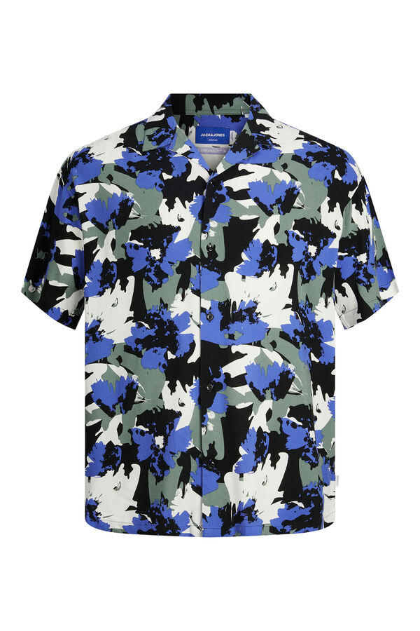 Jack & Jones Camisa manga curta estampada azul