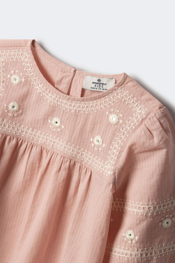 Springfield Kids Blusa bordados ni&ntilde;a rosa