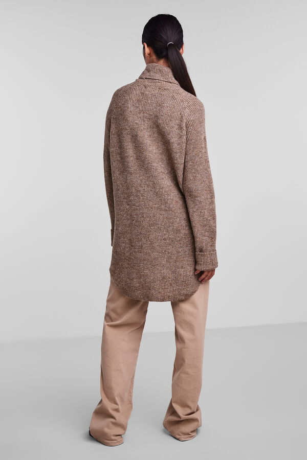Pieces Camisola de malha  cru