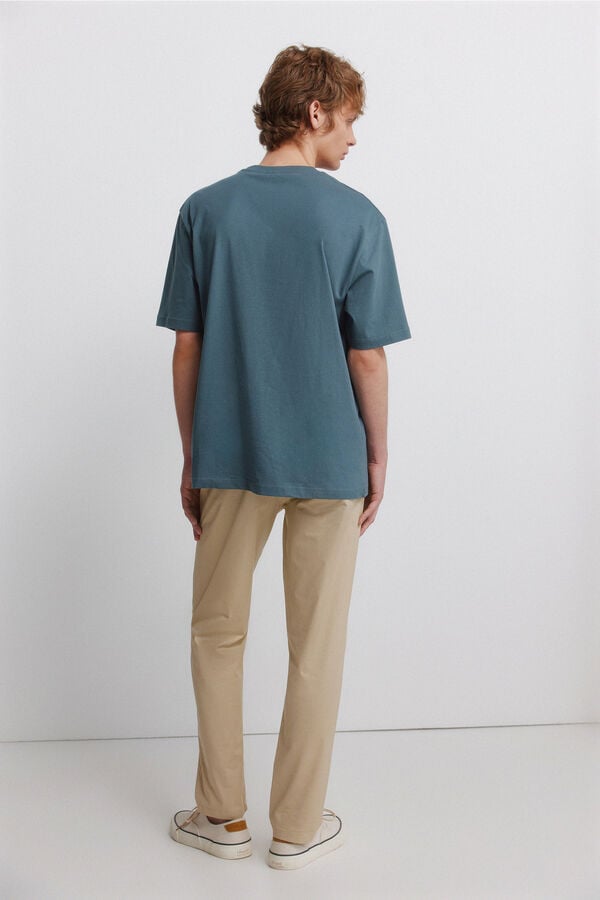 Springfield Pantal&oacute;n chino ligero comfort slim fit beige