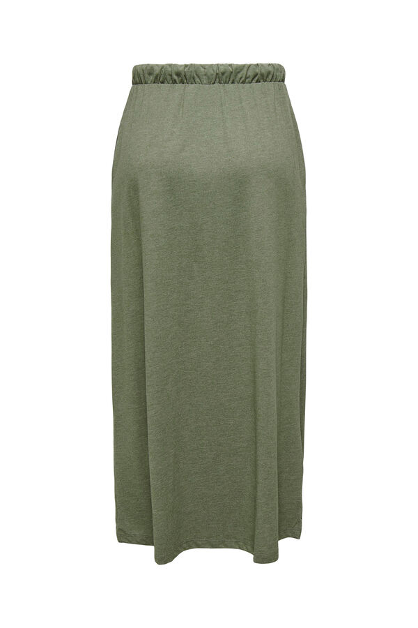 JDY Falda larga cintura verde