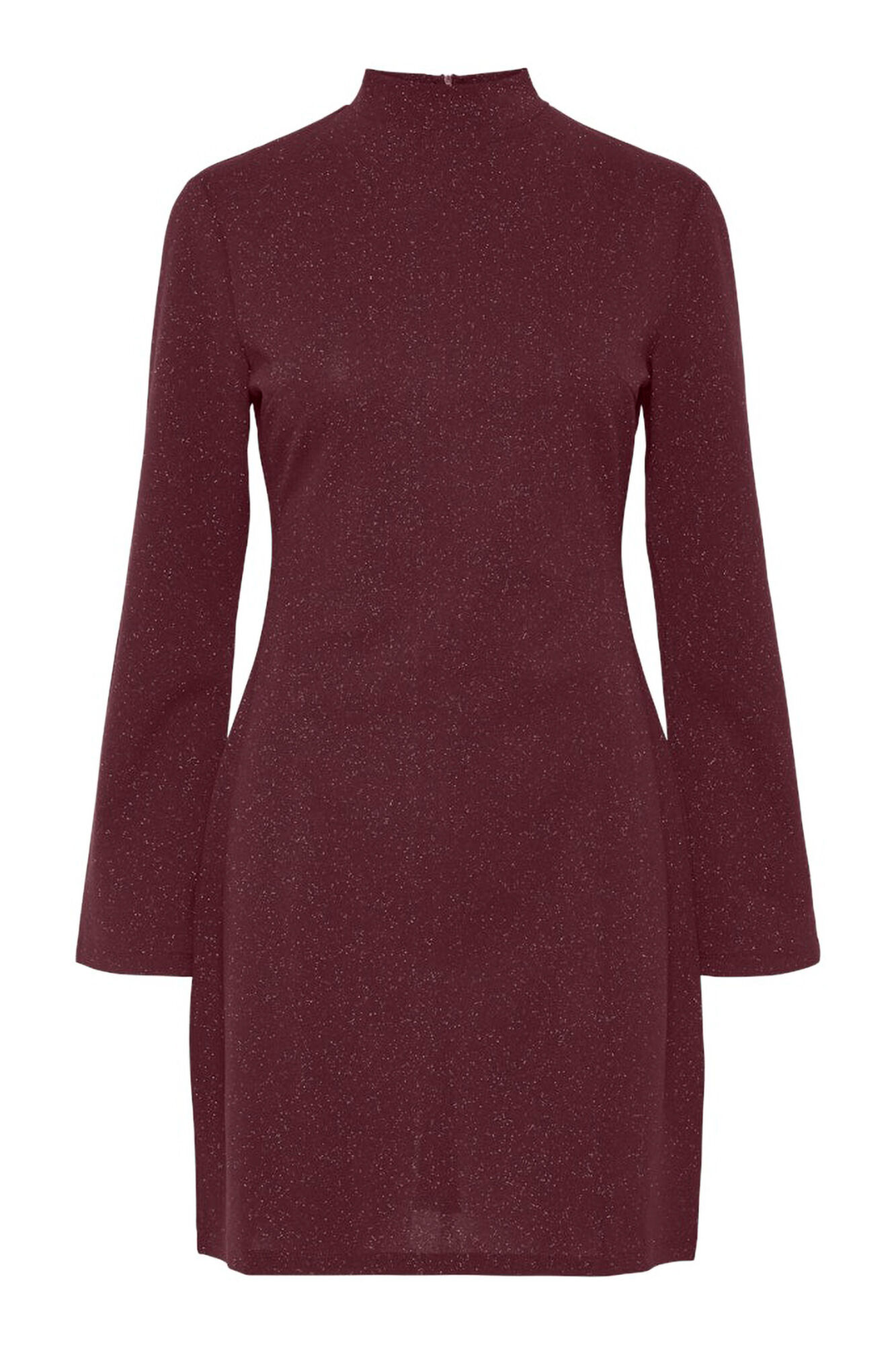Pieces Vestido corto manga larga lurex