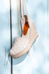 Toni Pons Alpargata valenciana crochet de cordones - MARTINA marfil
