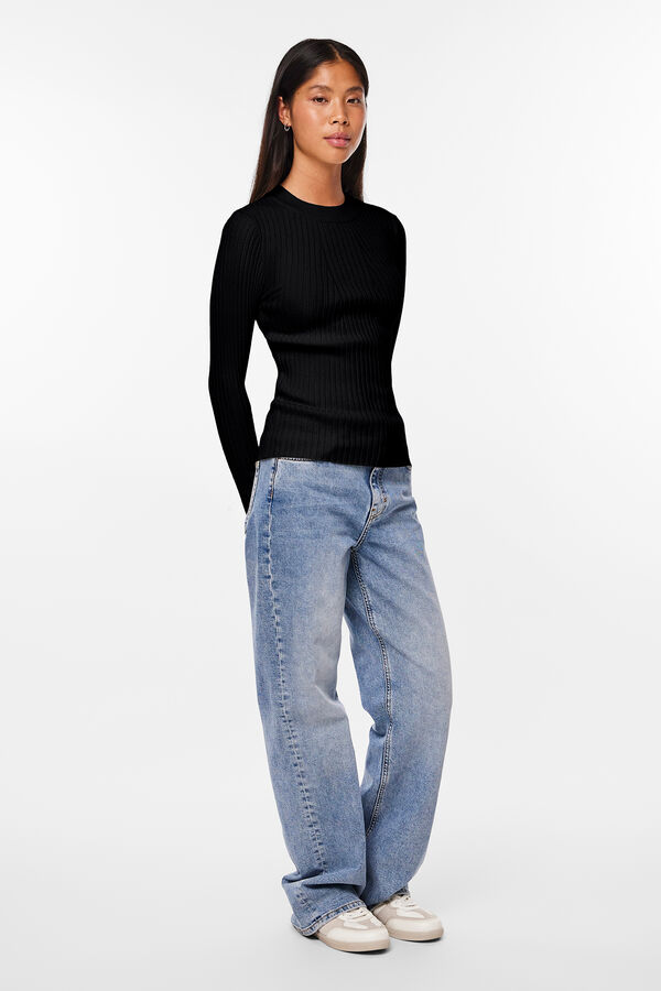 Pieces Camisola básica  preto