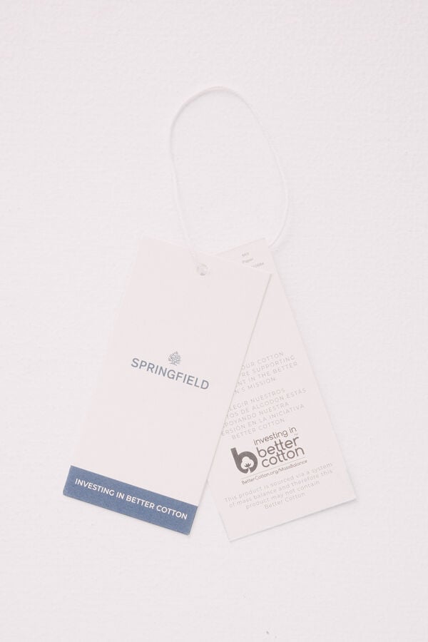 Springfield Colete jeans com bot&otilde;es de metal cru