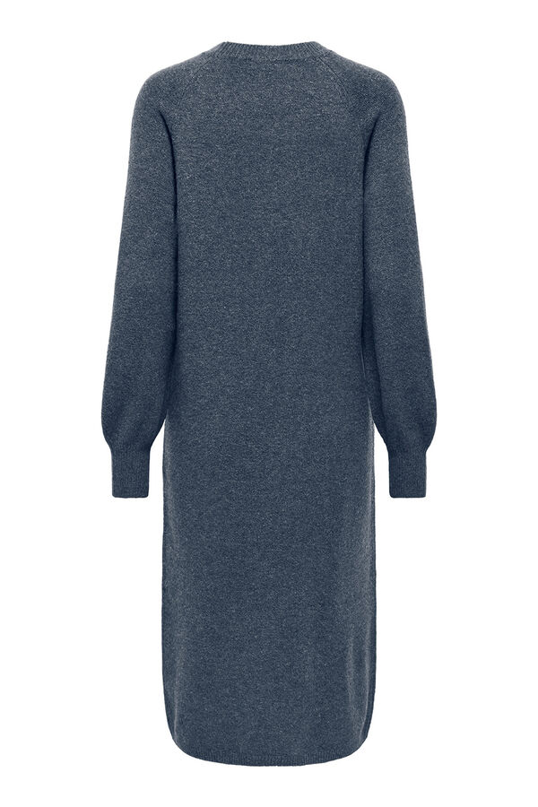 JDY Vestido largo punto azul