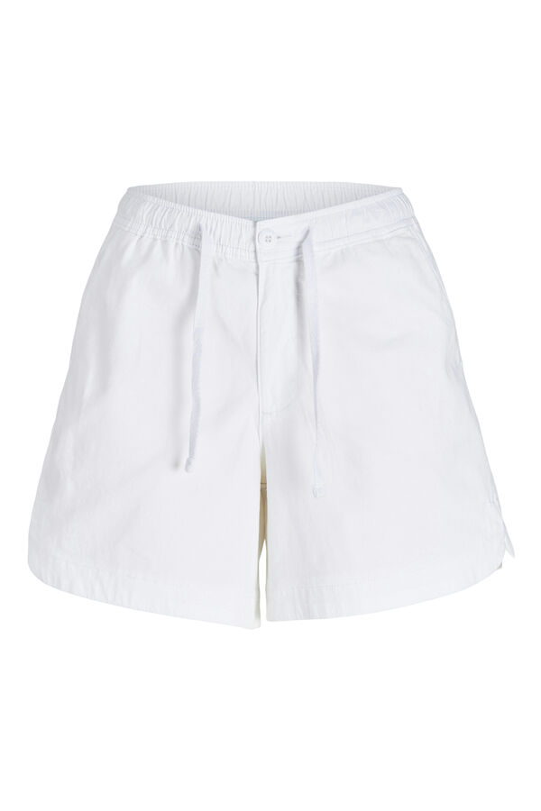 Jack & Jones Camiseta justa curta branco