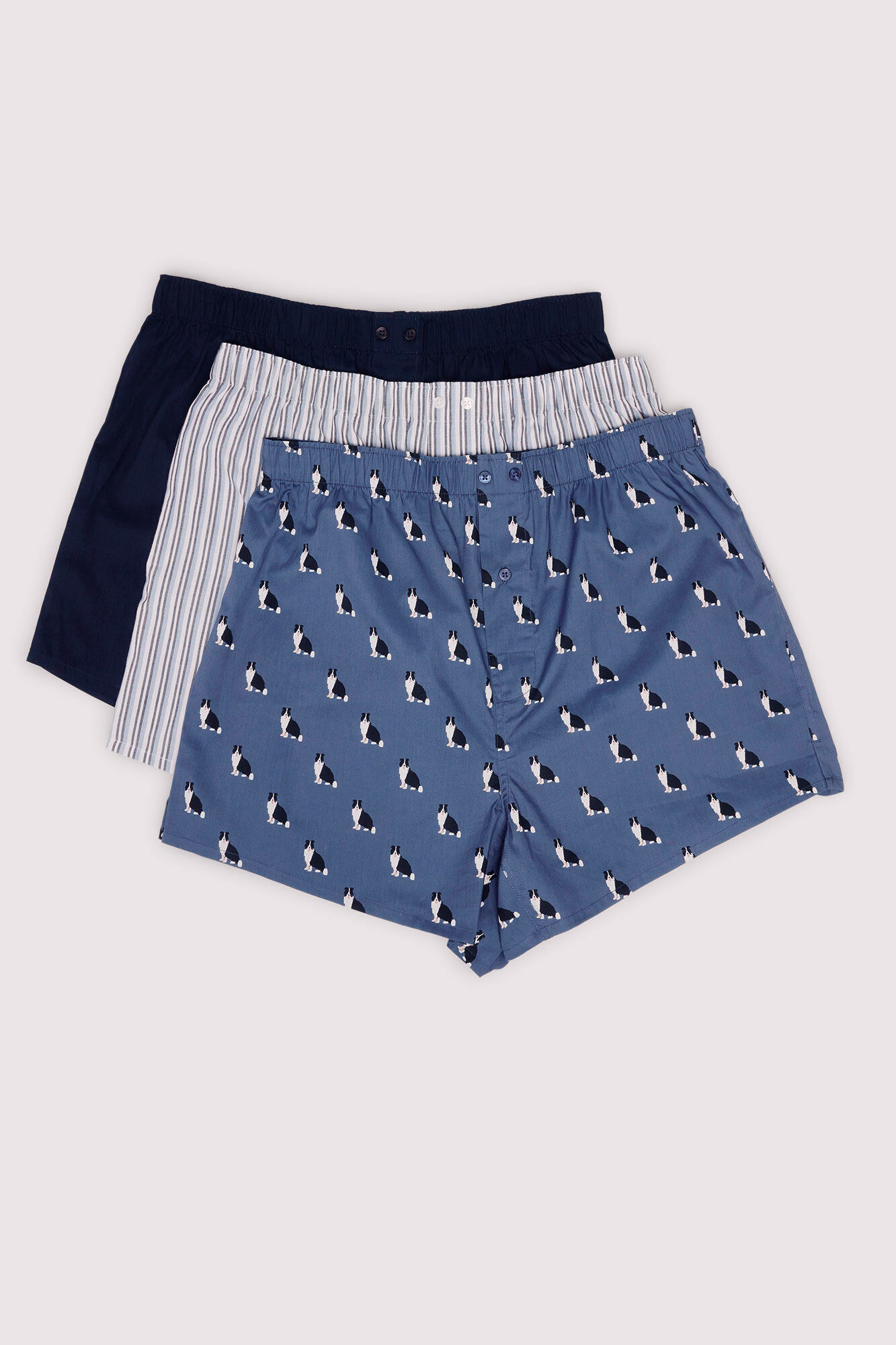 Springfield Pack 3 calzoncillos popel&iacute;n estampados
