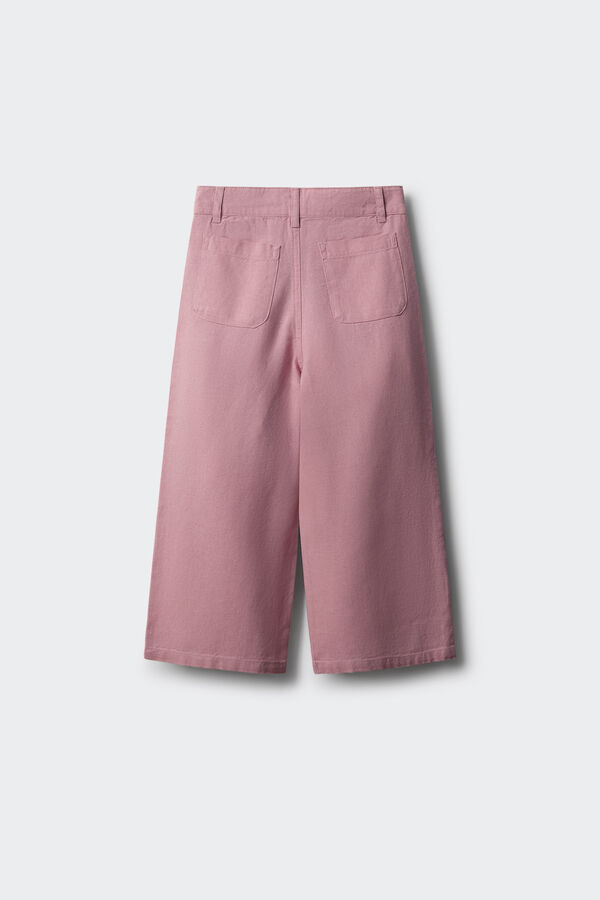 Springfield Kids Pantalon lino ni&ntilde;a fucsia