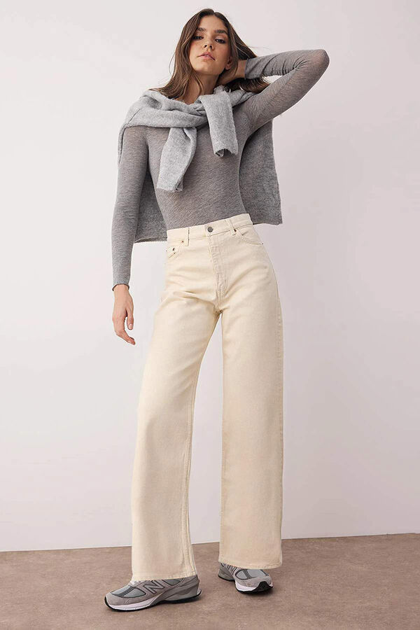 Trendyol Jeans wide leg bege