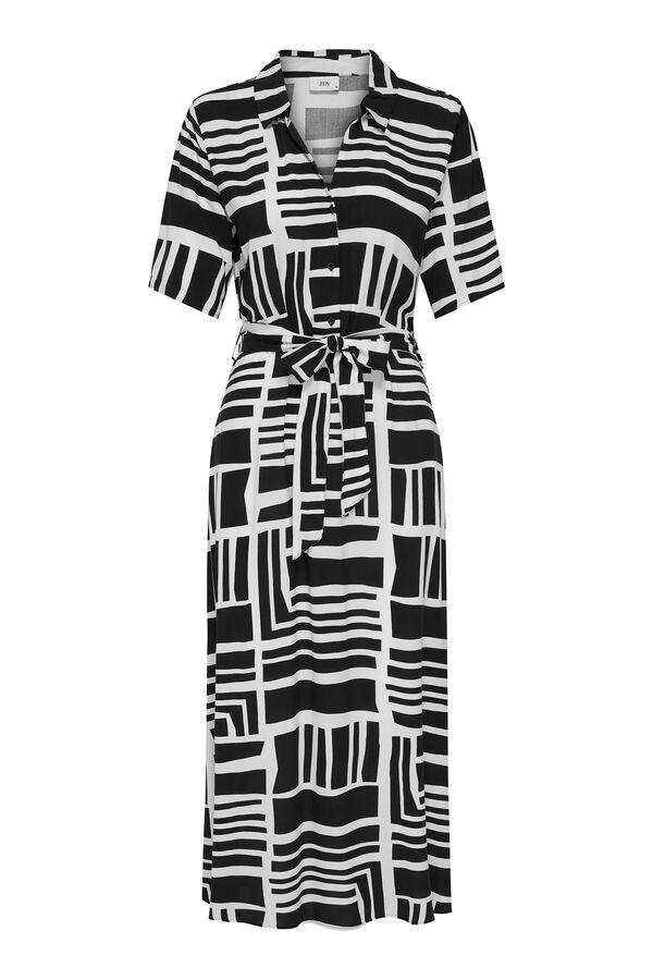 JDY Vestido midi camisero azul