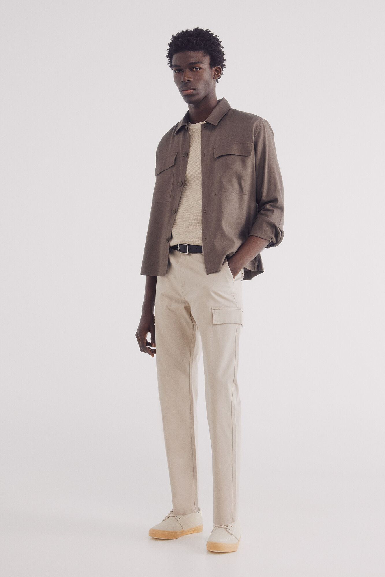 Springfield Sobrecamisa de linho viscose