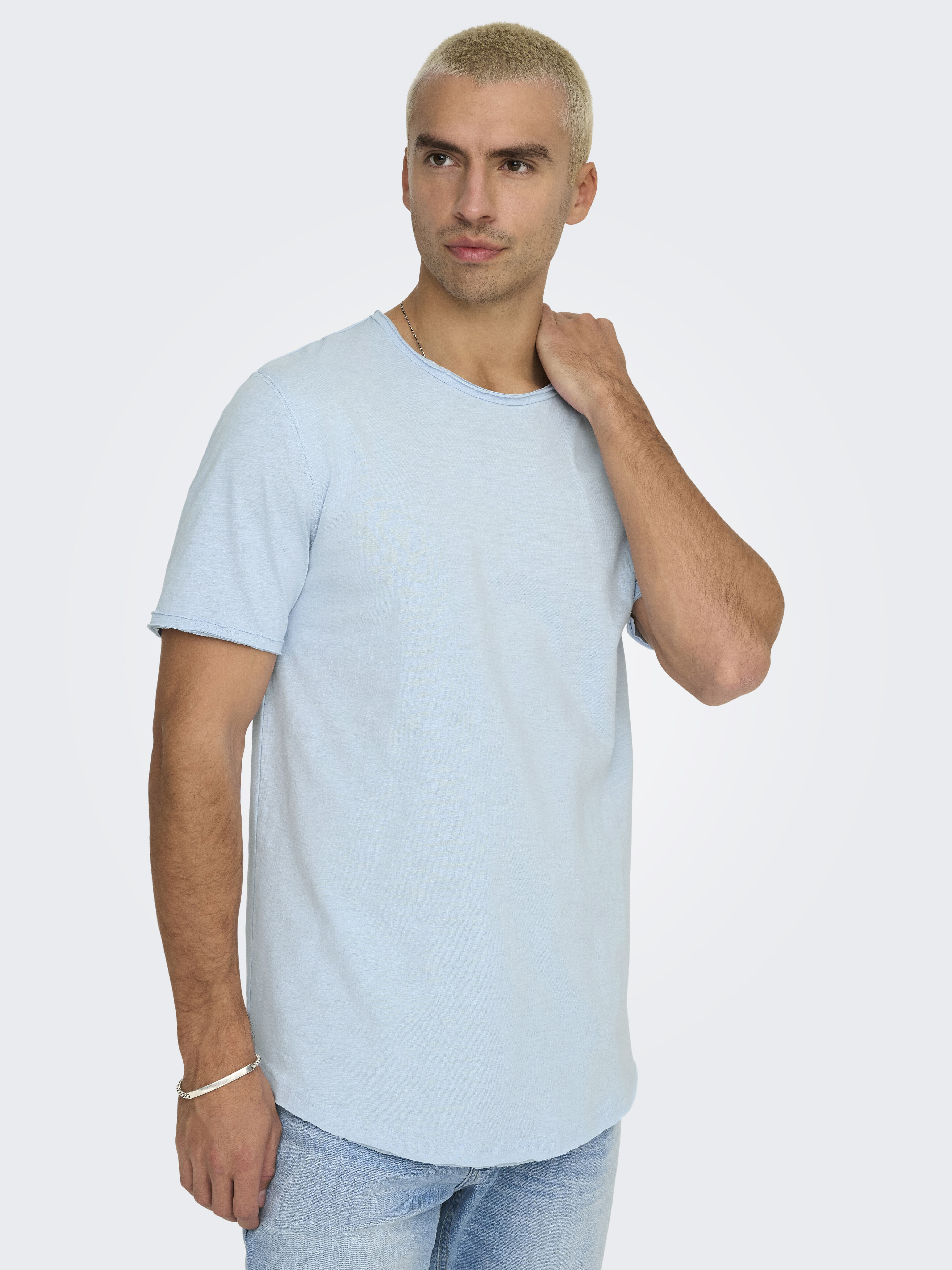 Only & Sons Camiseta manga corta de hombre long line fit