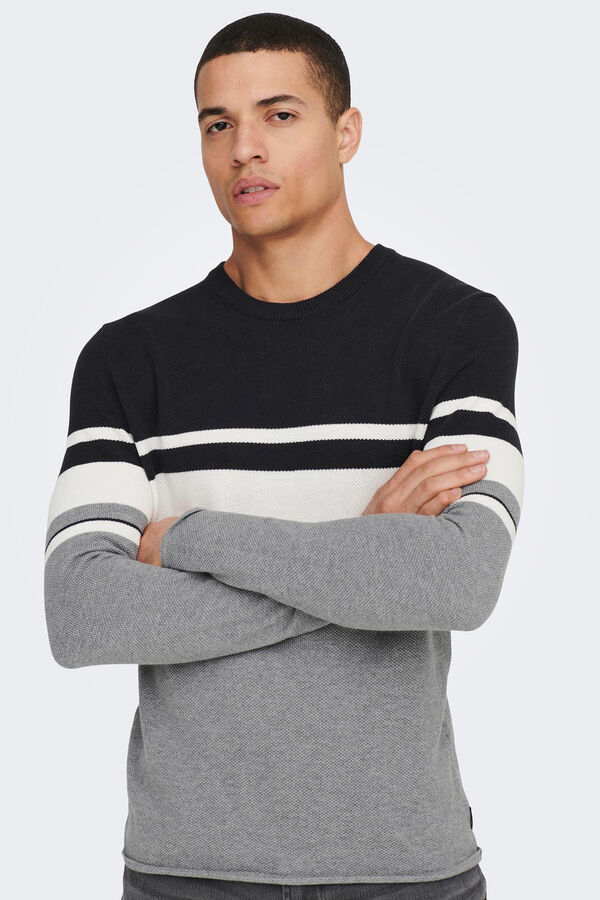 Only & Sons Jersey cuello redondo azul