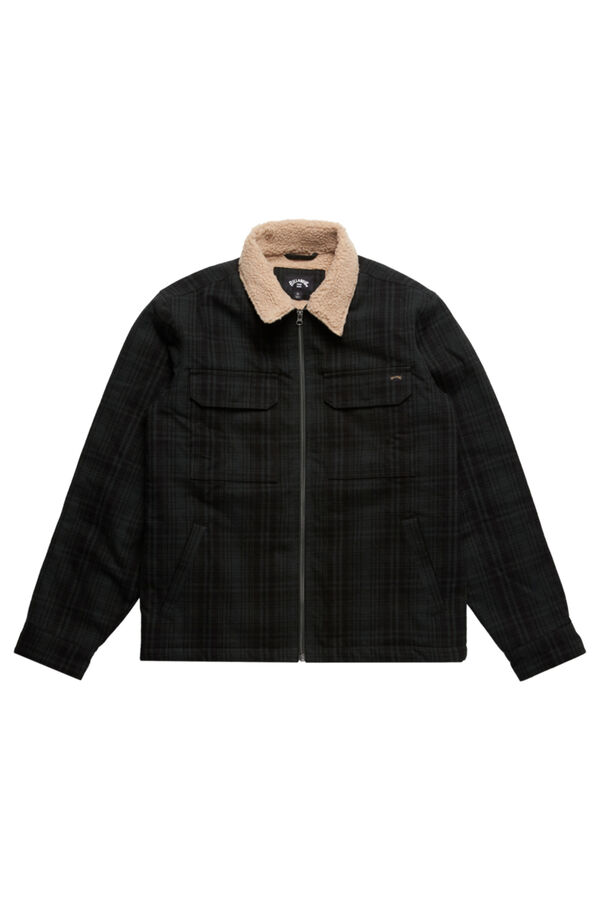 Billabong Chaqueta con forro de sherpa para Hombre verde