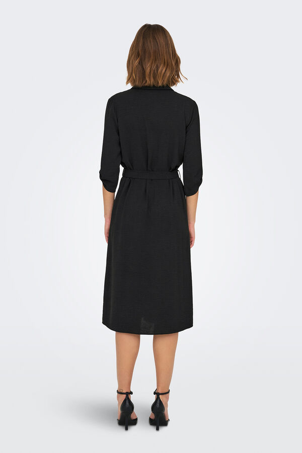 JDY Vestido de manga 3/4 negro