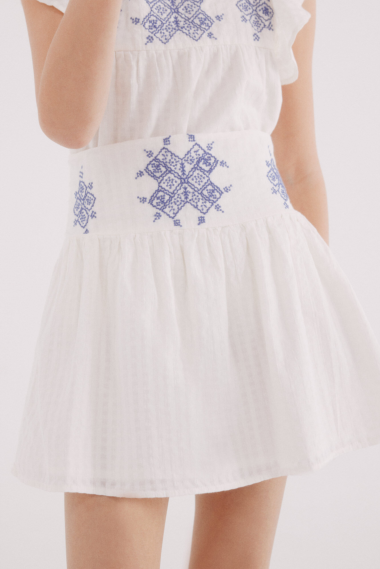 Springfield Kids saia bordada de menina