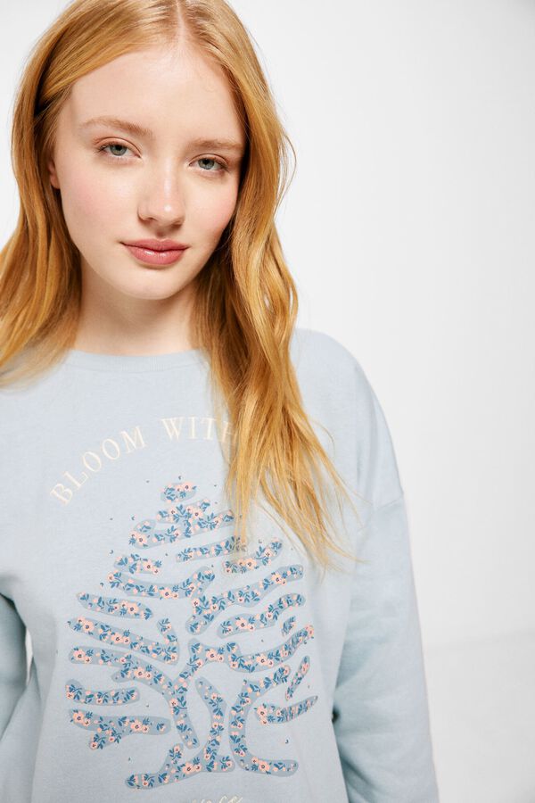 Springfield Sudadera &Aacute;rbol "Bloom with me" azul
