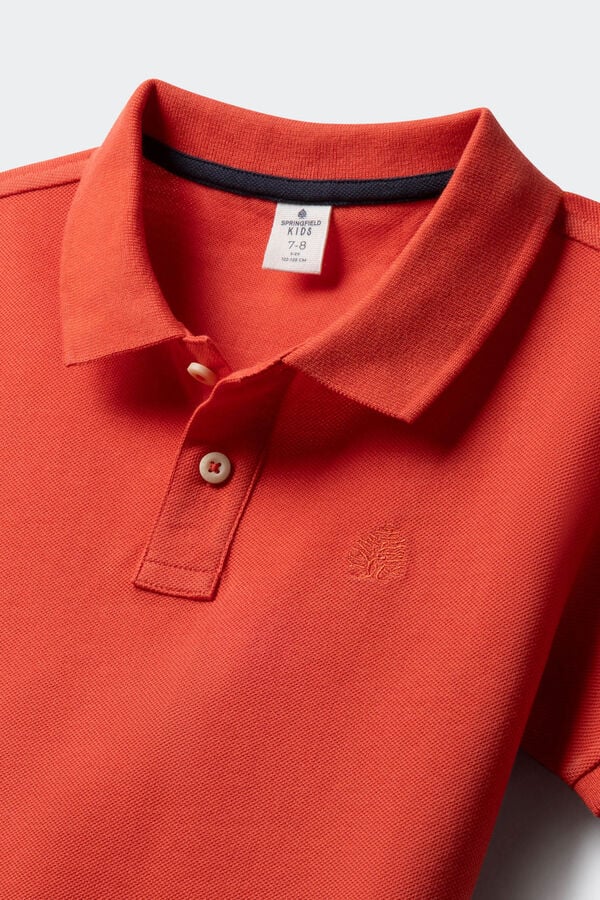 Springfield Kids Polo b&aacute;sico menino borgonha