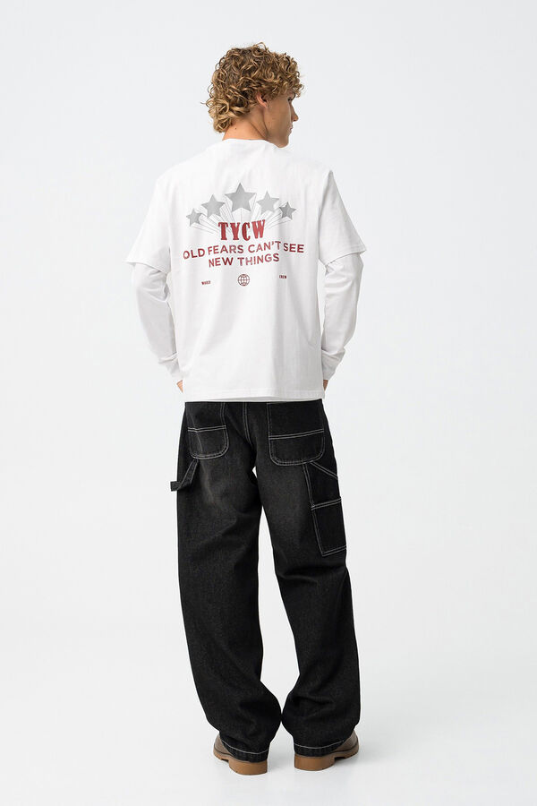 Tiffosi Young Jeans Super Baggy Fit negro