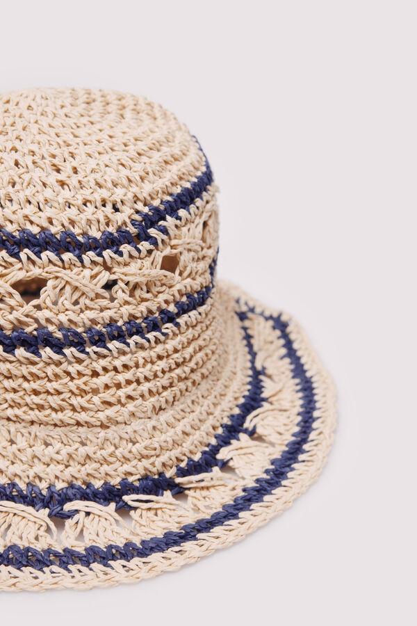 Springfield Chap&eacute;u de r&aacute;fia riscas castanho