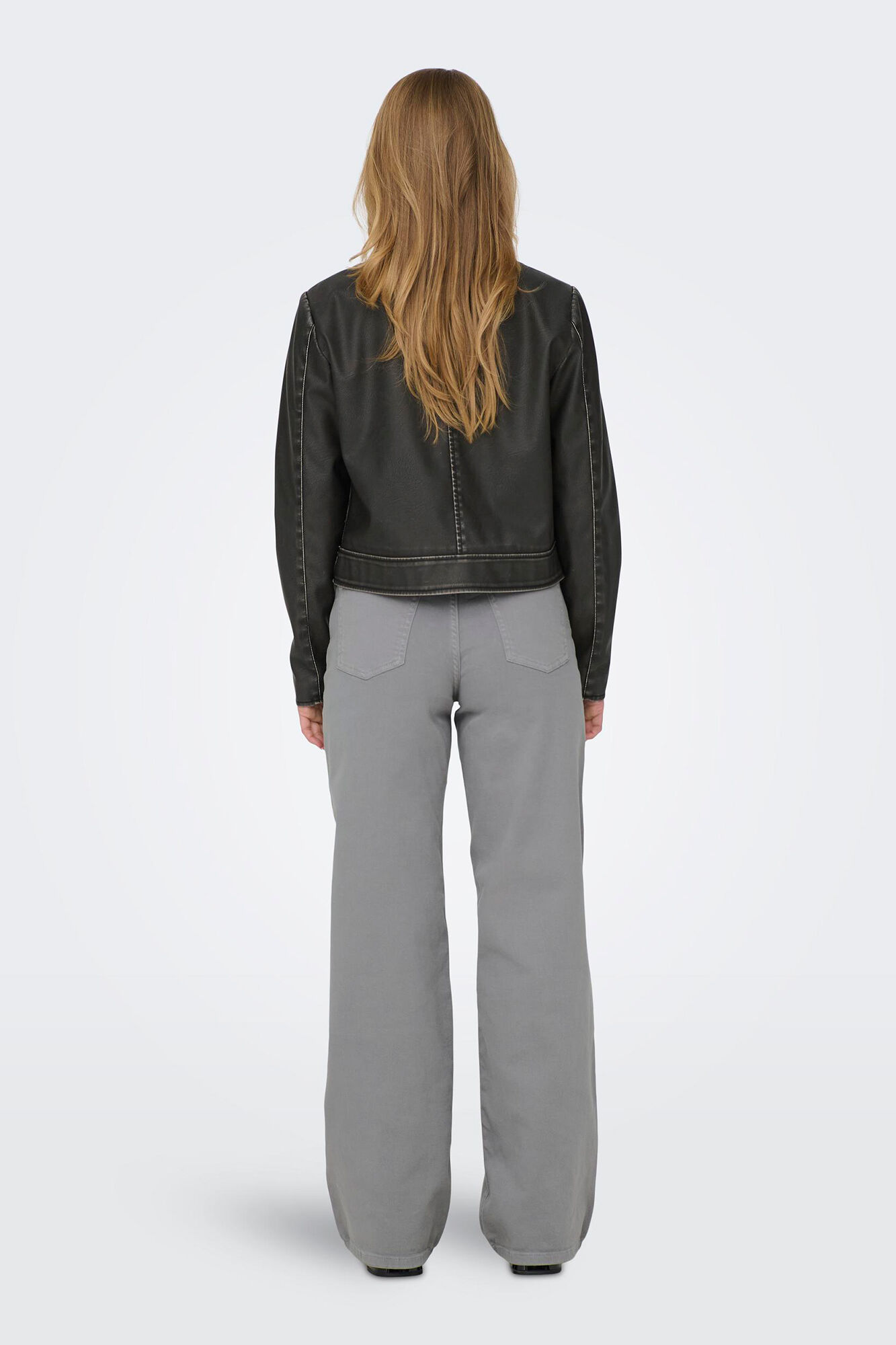 Only Jacke Lederimitat 